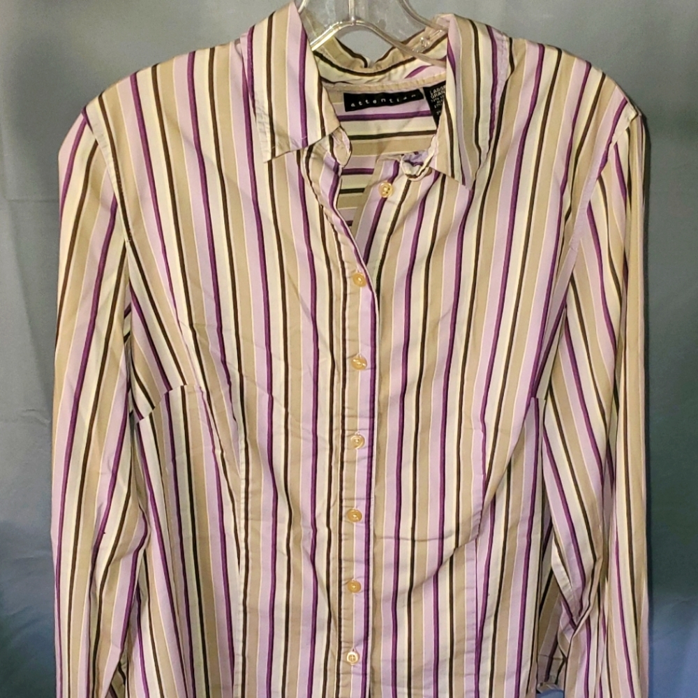 Attention Striped Blouse